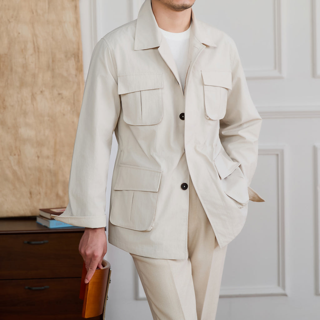 Chaqueta Multibolsillos de Nylon